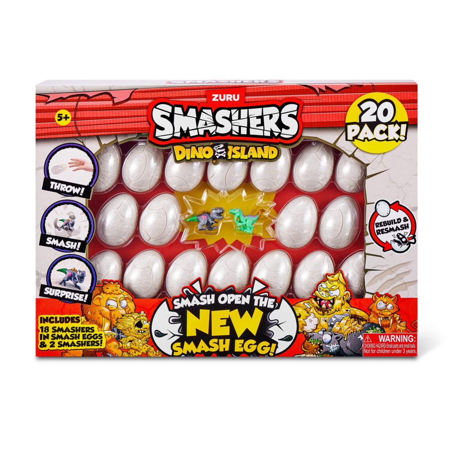 Zuru Smashers Dino Island Smash Eggs - 20 Pack