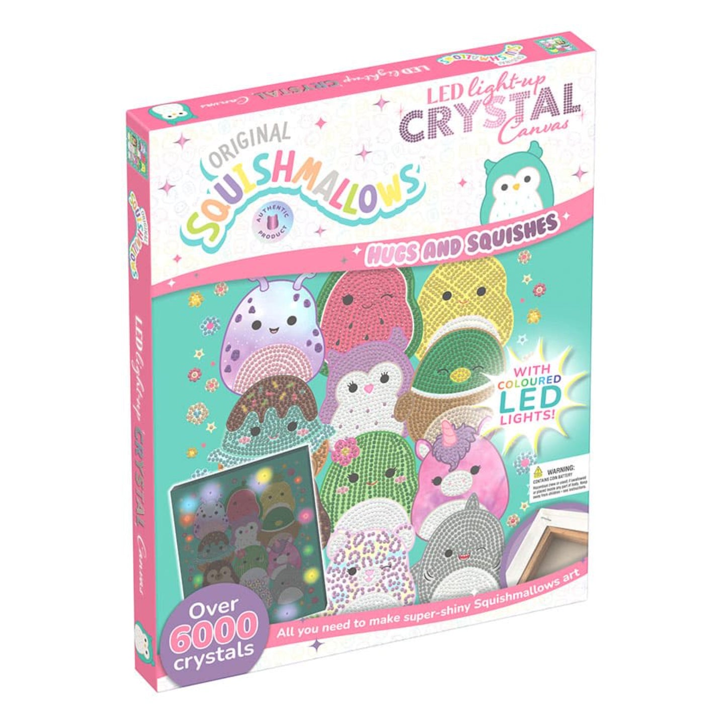 Squishmallows Hugs and Squishes LED Crystal Canvas