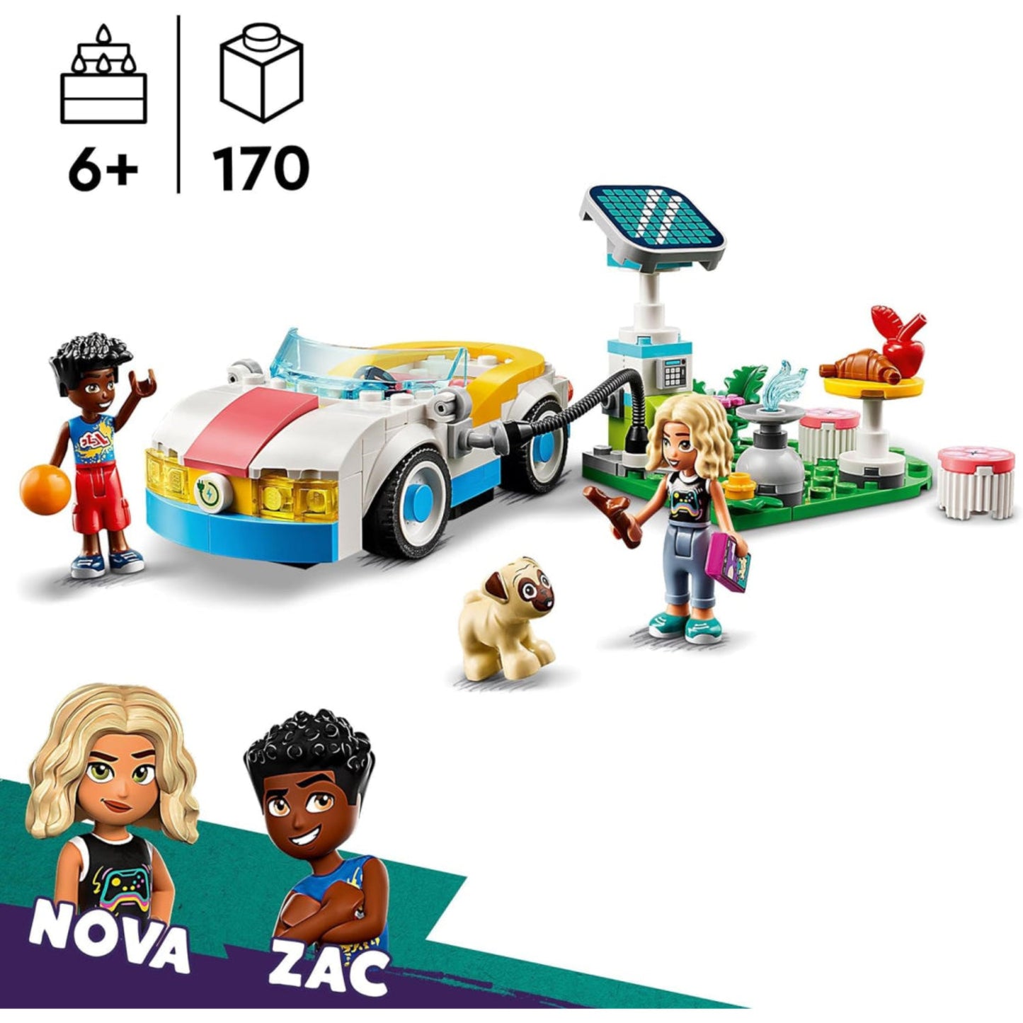 Lego Friends Electric Car and Solar Panel