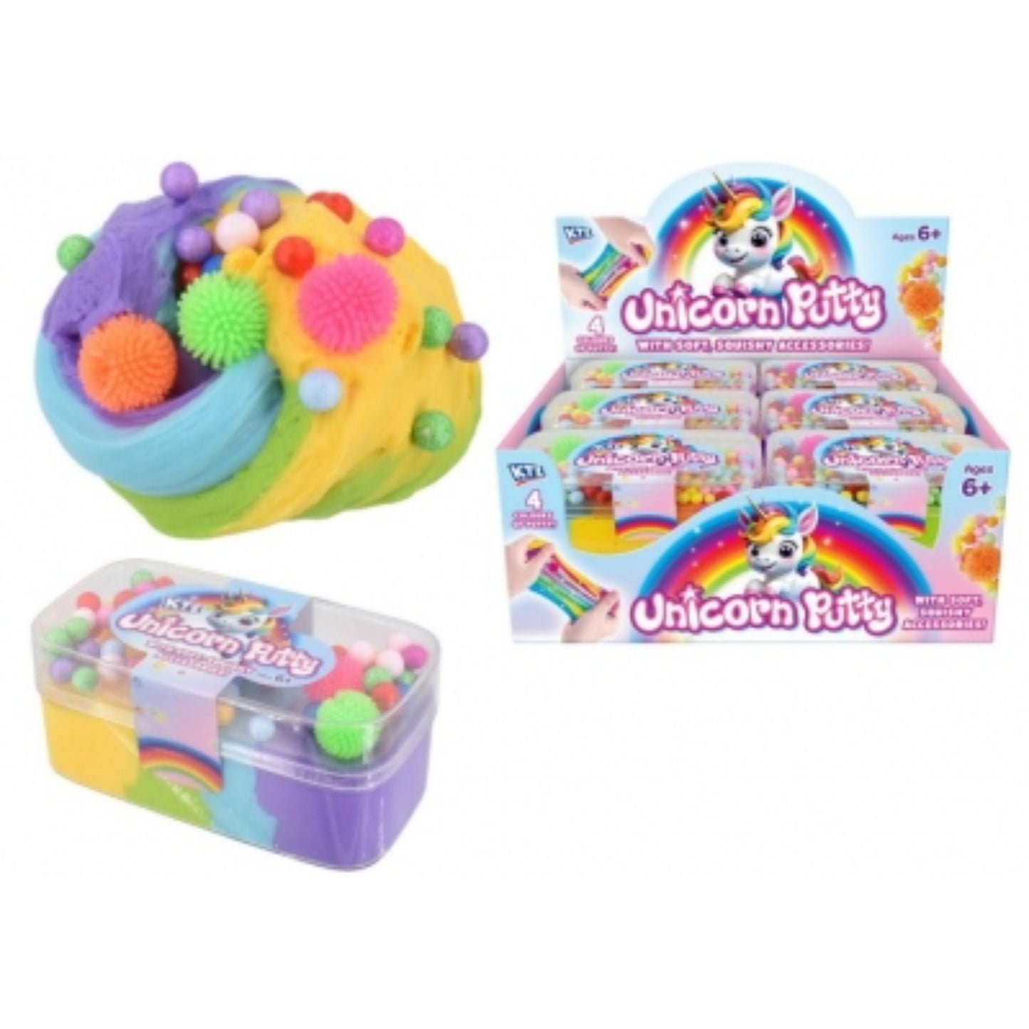 Unicorn Putty with Soft, Squishy Accessories!