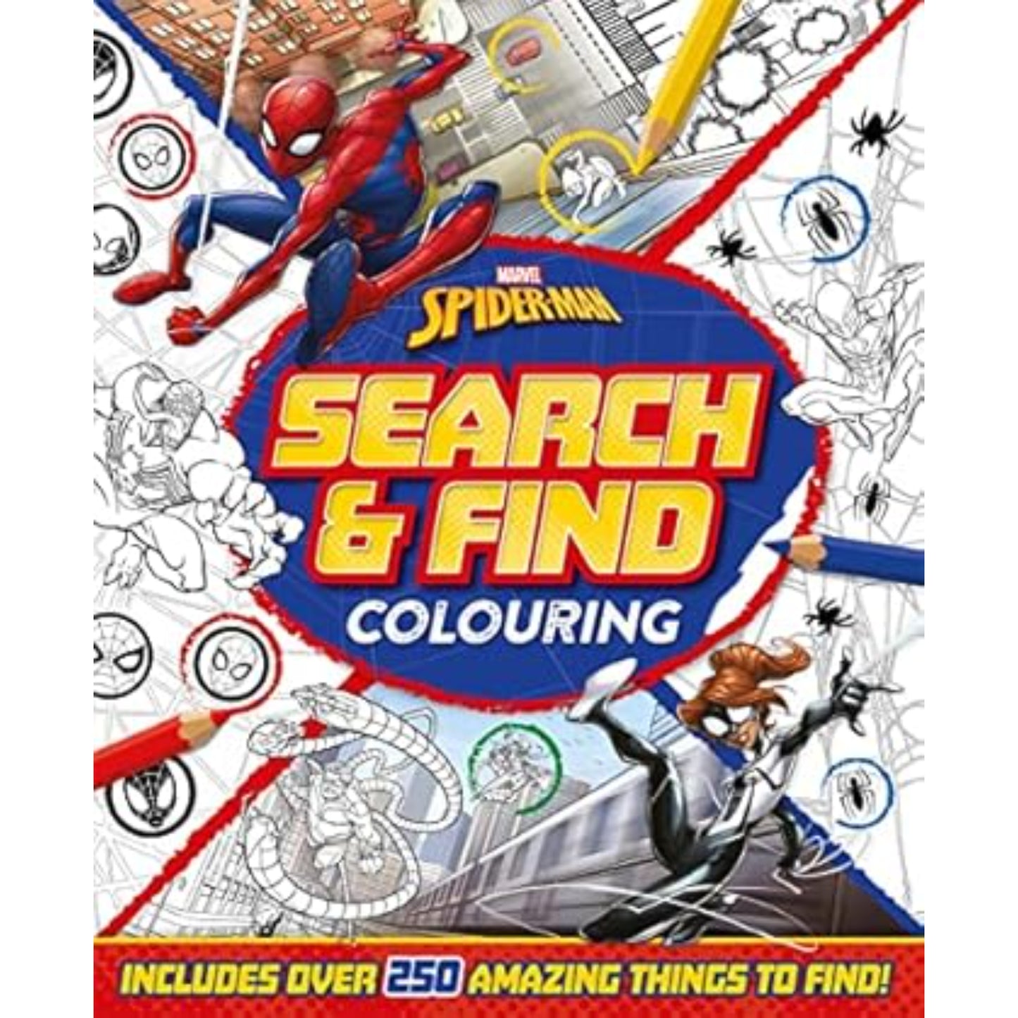 Marvel SpiderMan Search & Find Colouring Book
