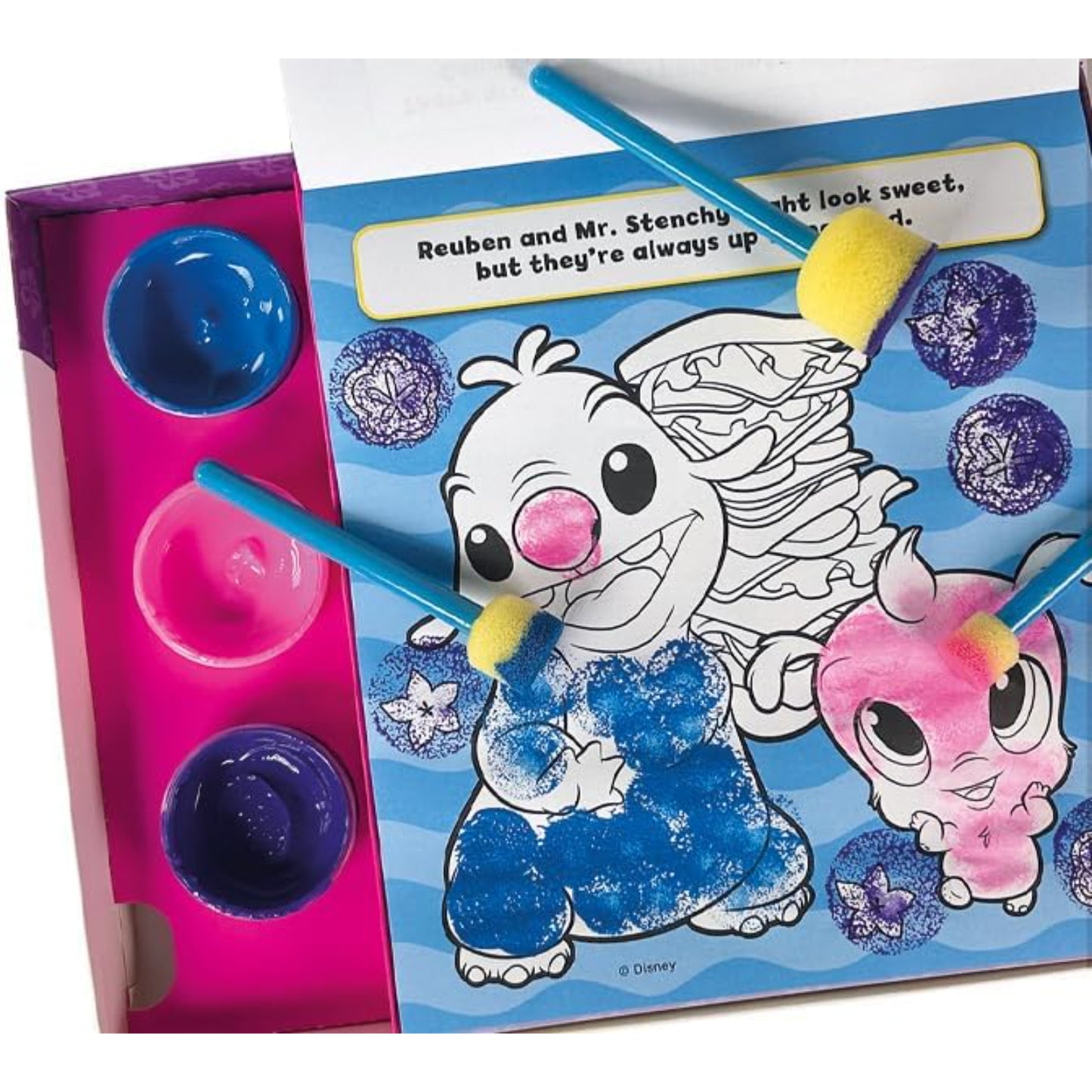 Sponge Art Book & Paint Set - Stitch