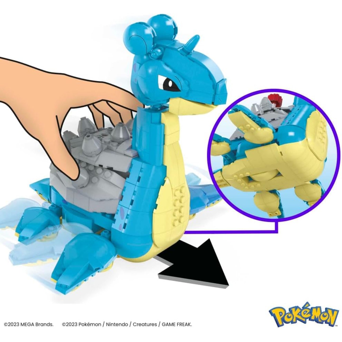 Pokemon Mega Bloks Lapras - 527 Pieces