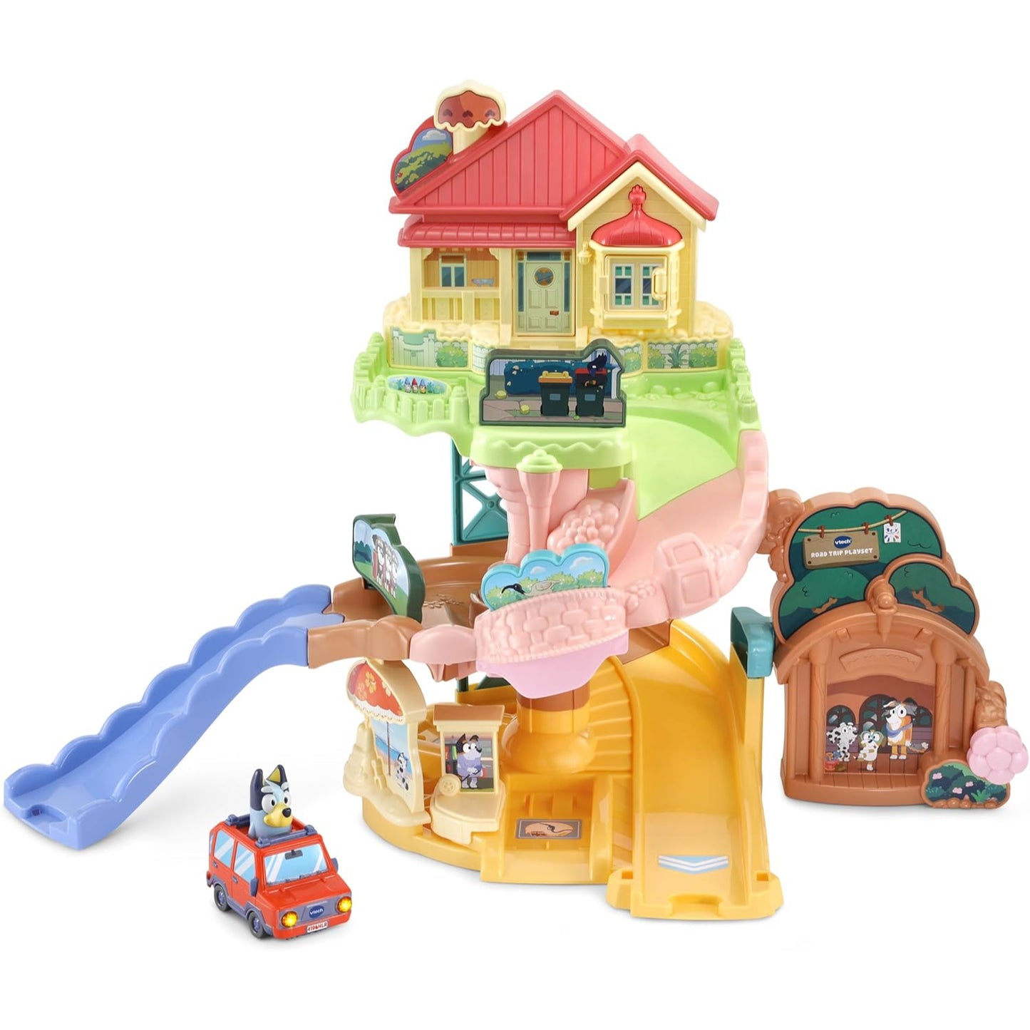 Bluey Toot-Toot Drivers Road Trip Play Set
