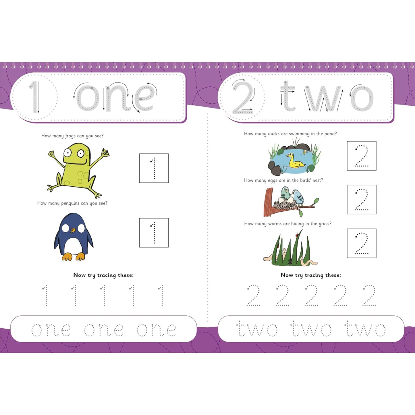 Giant Wipe Clean Activity Pad Purple
