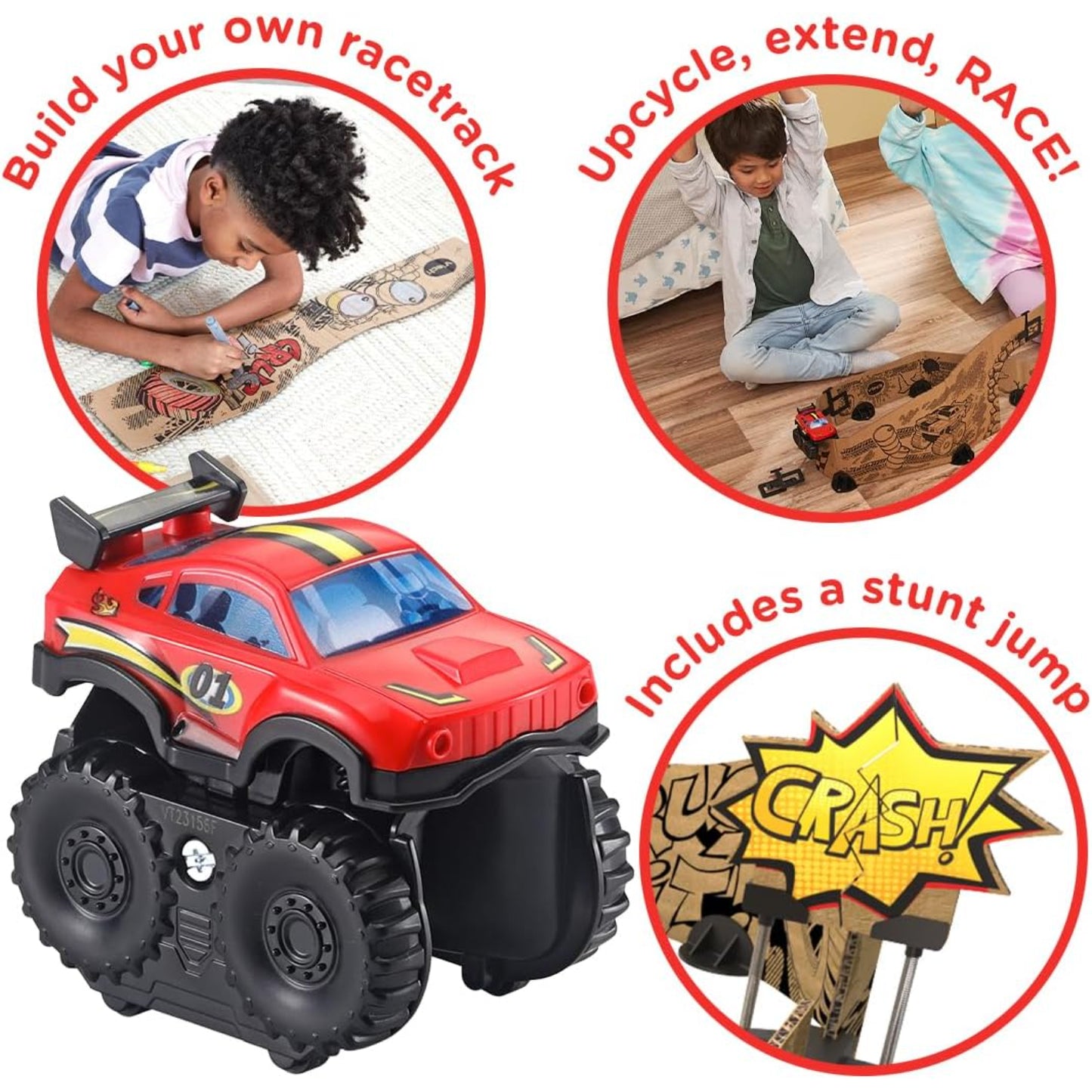 Car-Board Racers Monster Truck & Track
