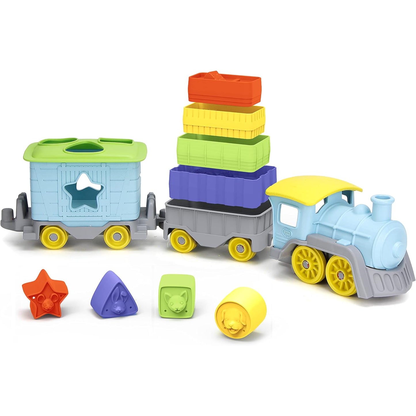 Green Toys - Stack and Sort Train Set