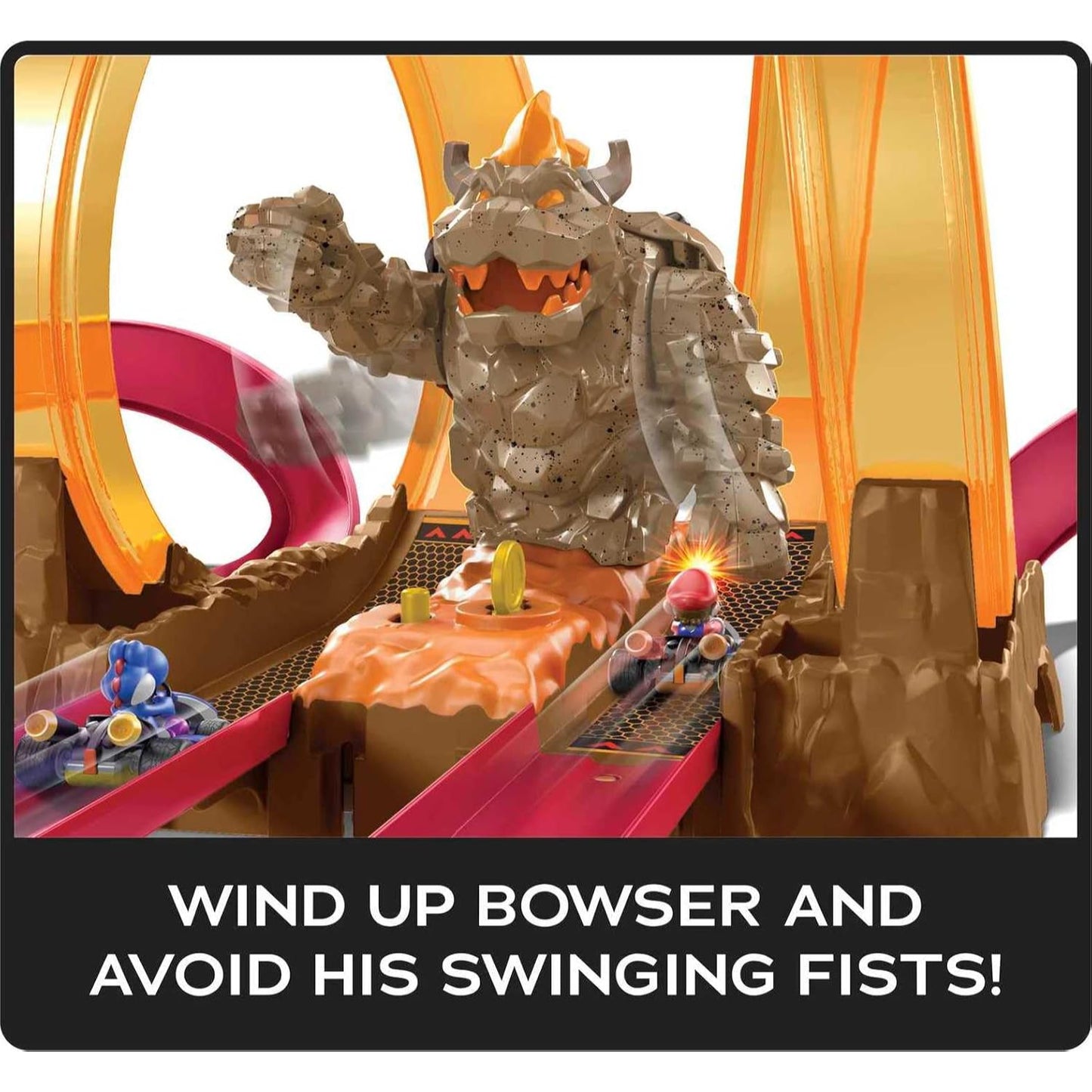Hot Wheels Mario Kart Bowsers Castle Chaos