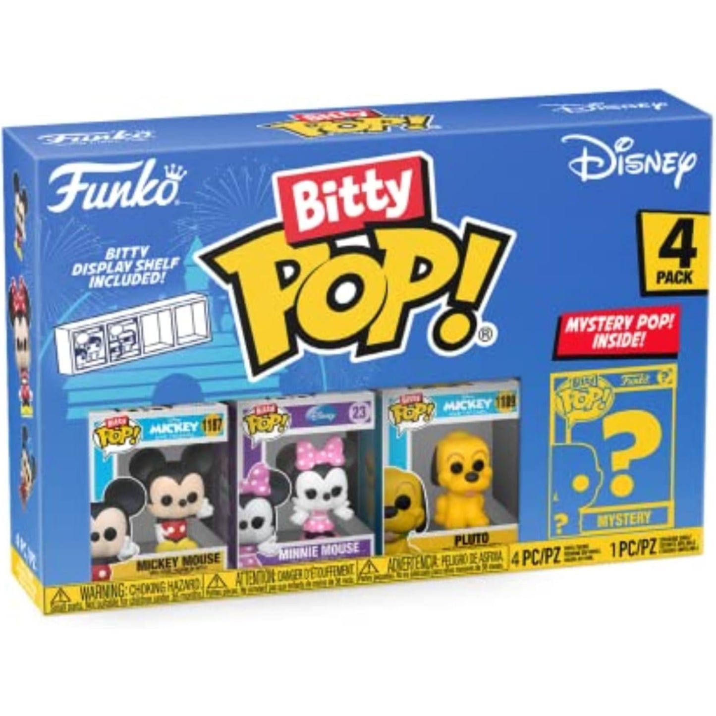 Funko Bitty POP! Disney 4 Pack - Mickey,Minnie,Pluto,Mystery
