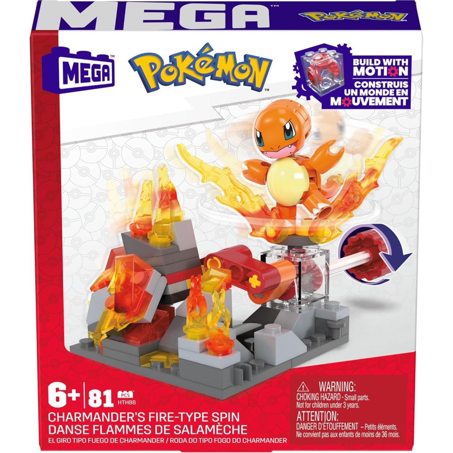 Pokemon MEGA Charmanders Fire-Type Spin