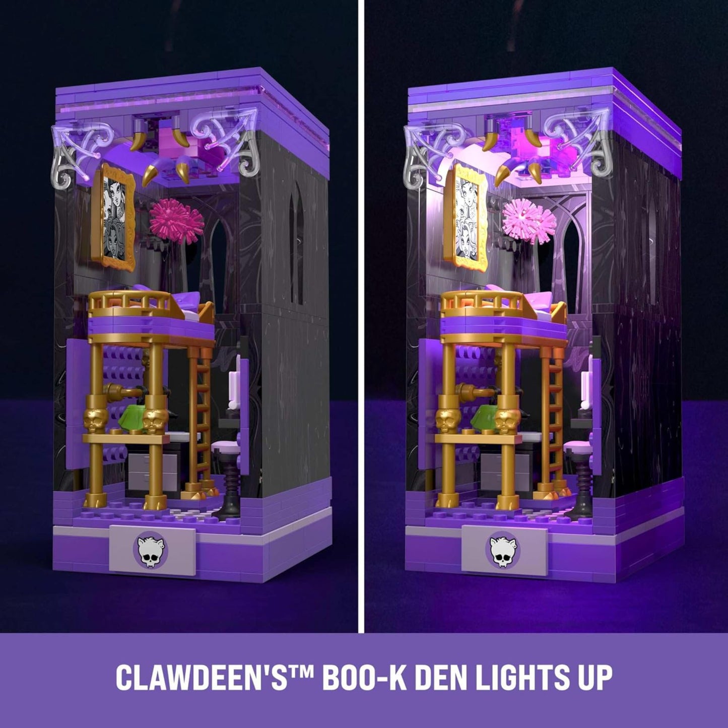 MEGA Monster High Clawdeen's Boo-k Den - 299 Pieces