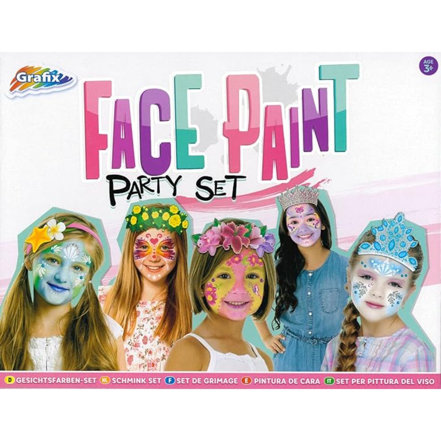 Face Paint Pink Party Set