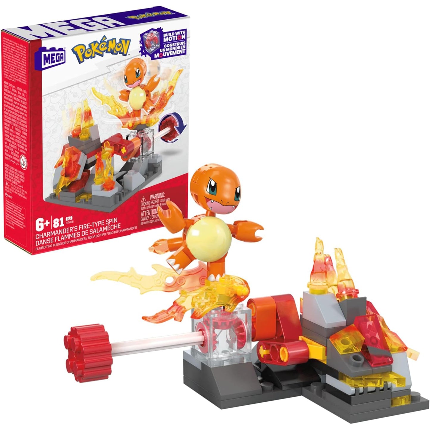 Pokemon MEGA Charmanders Fire-Type Spin