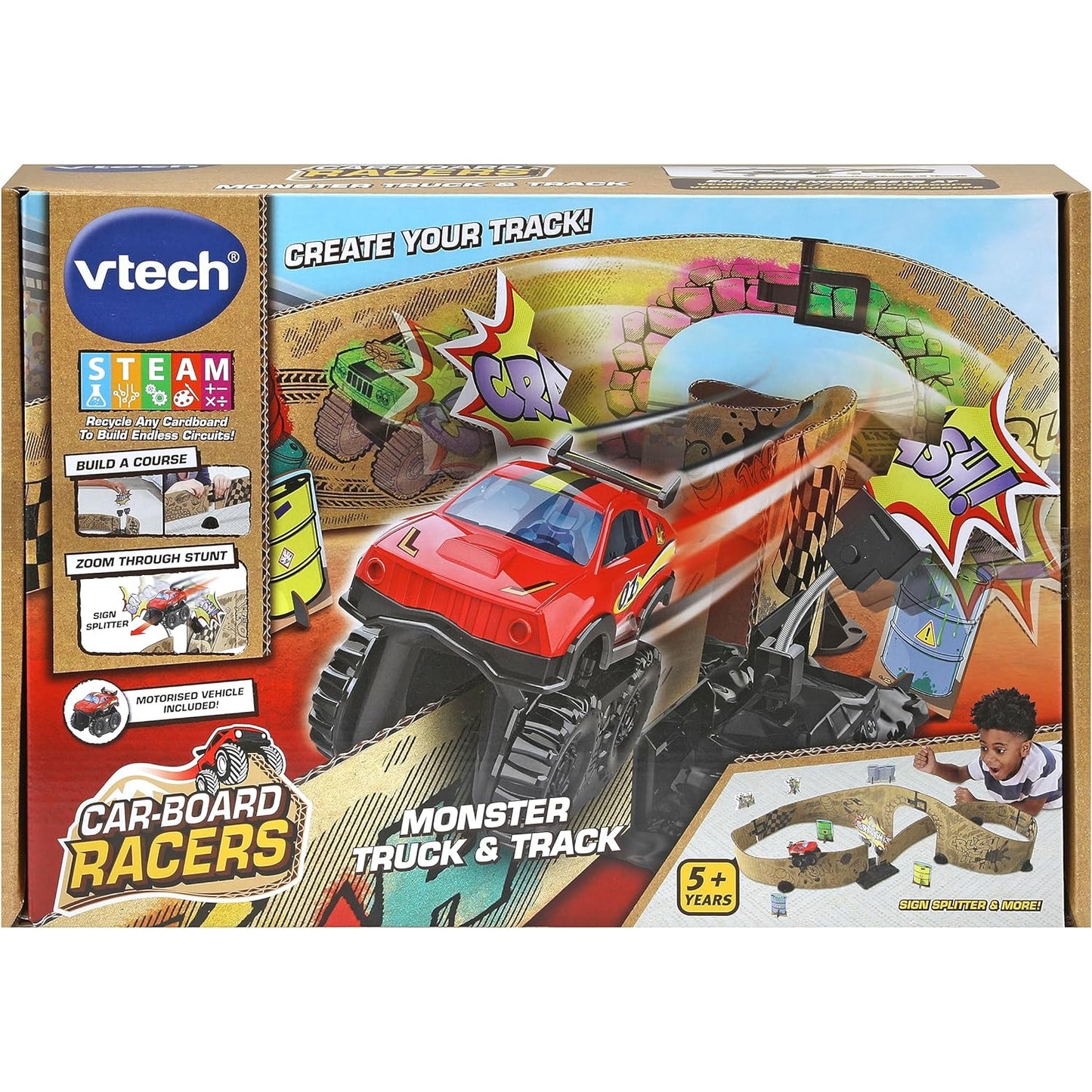 Car-Board Racers Monster Truck & Track