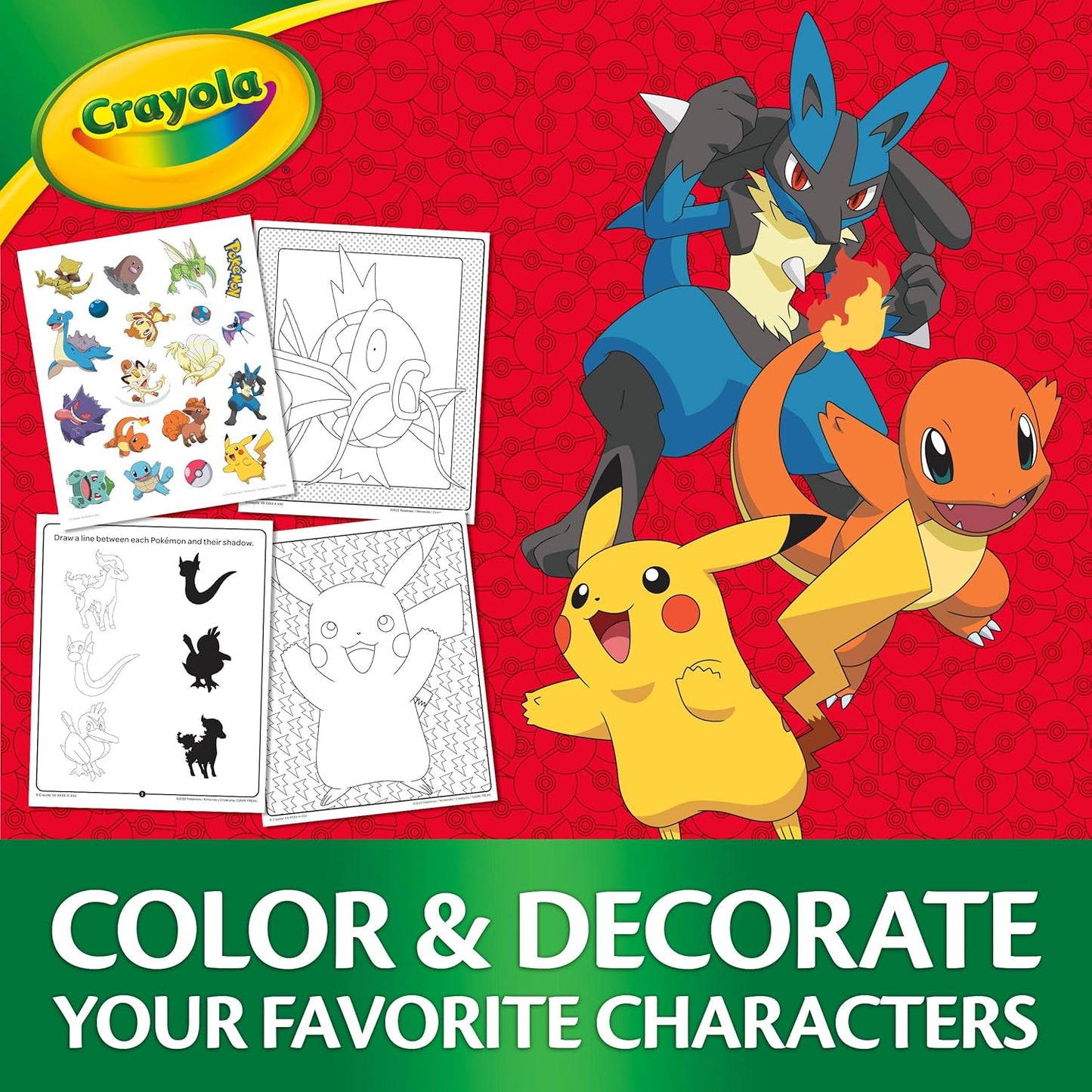 Crayola Pokemon Colour and Sticker Activty Pack