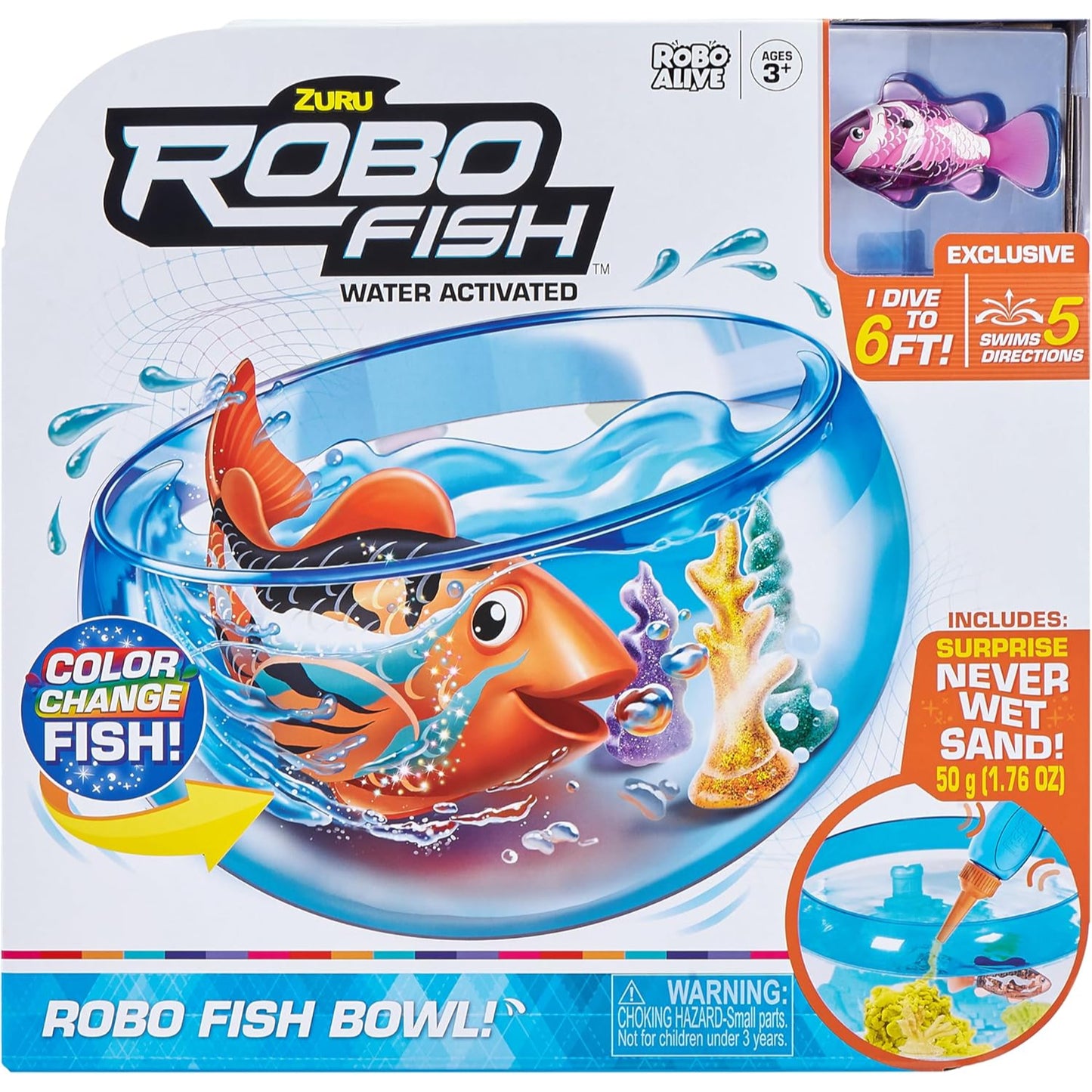 Robo Alive Swim N Fish Bowl