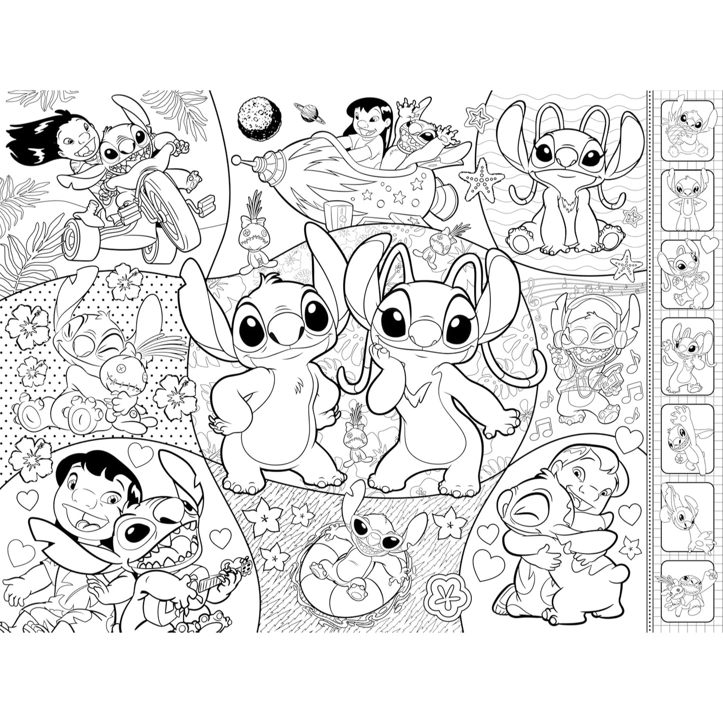 Stitch Super Fun Floor Colouring