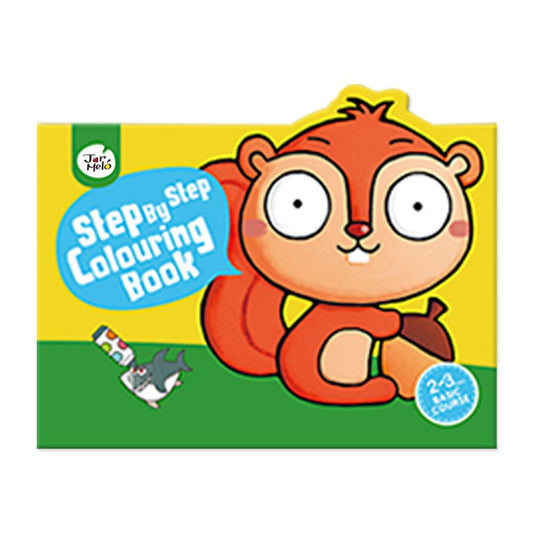 2-3 Years Basic Step By Step Colouring Book