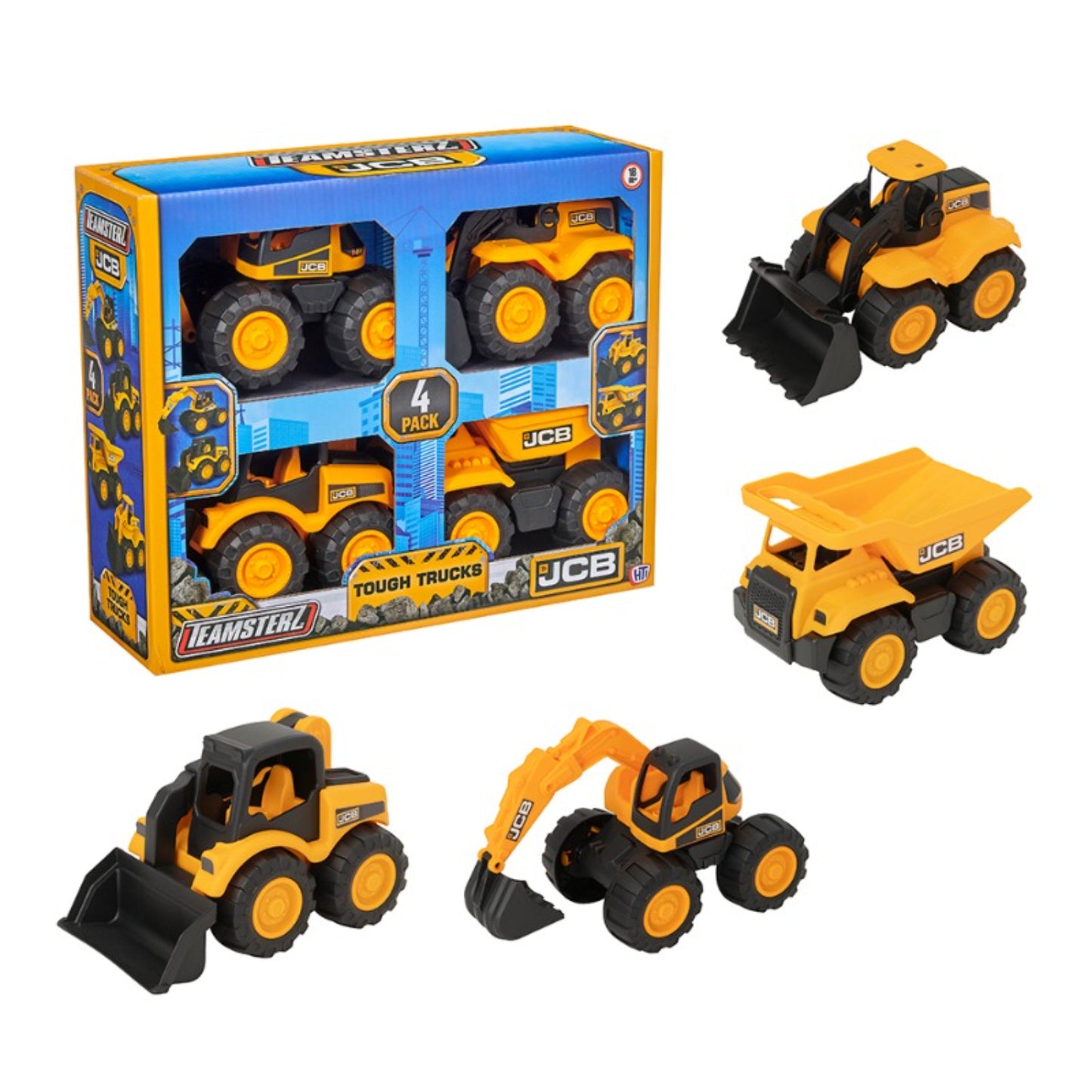 JCB Tough Trucks 4 Pack