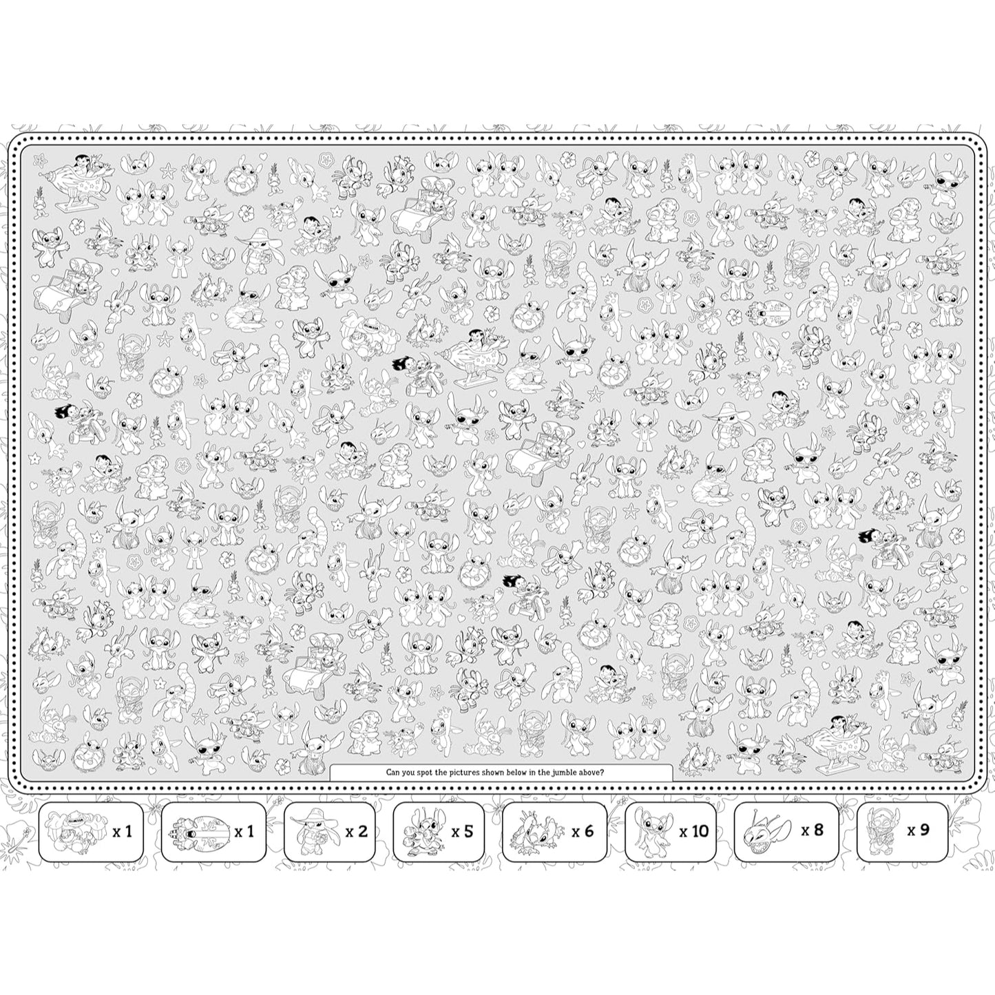 Stitch Super Fun Floor Colouring