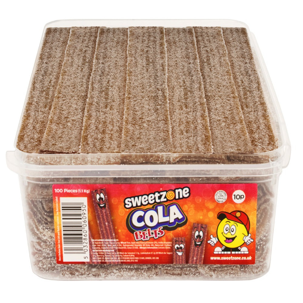 Sweetzone - Cola Belts 1.1Kg Tub