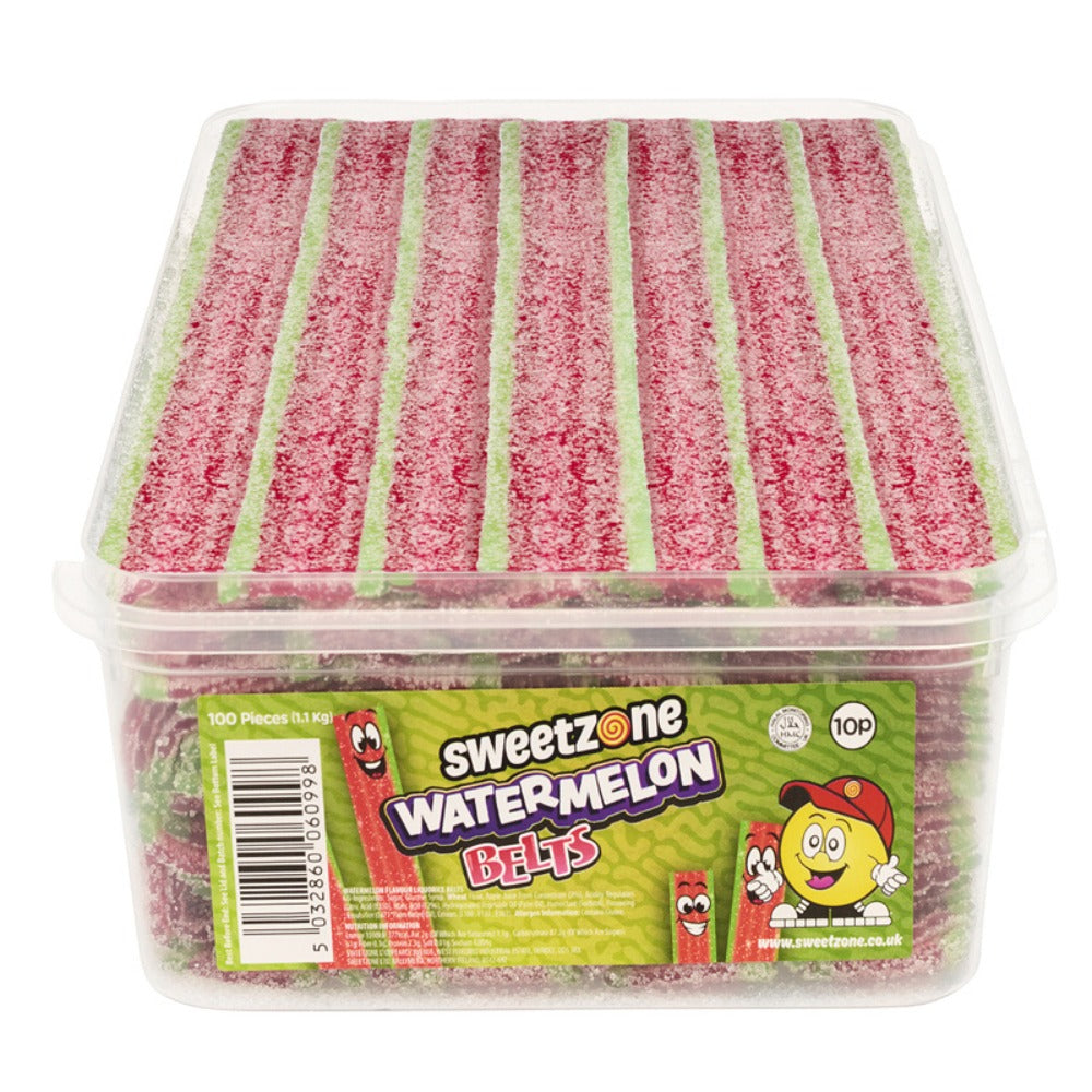 Sweetzone - Watermelon Belts 1.1Kg Tub