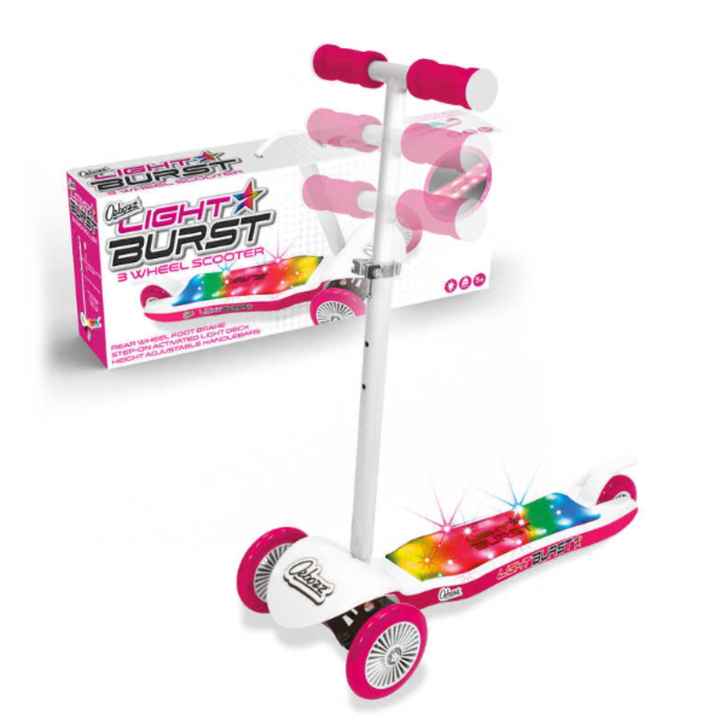 LIGHT BURST SCOOTER PINK-WHITE