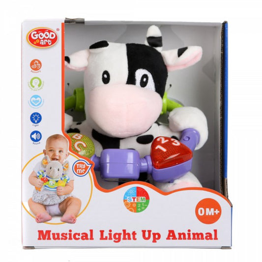 Good Art Light up Musical Cow Plush and Rattle