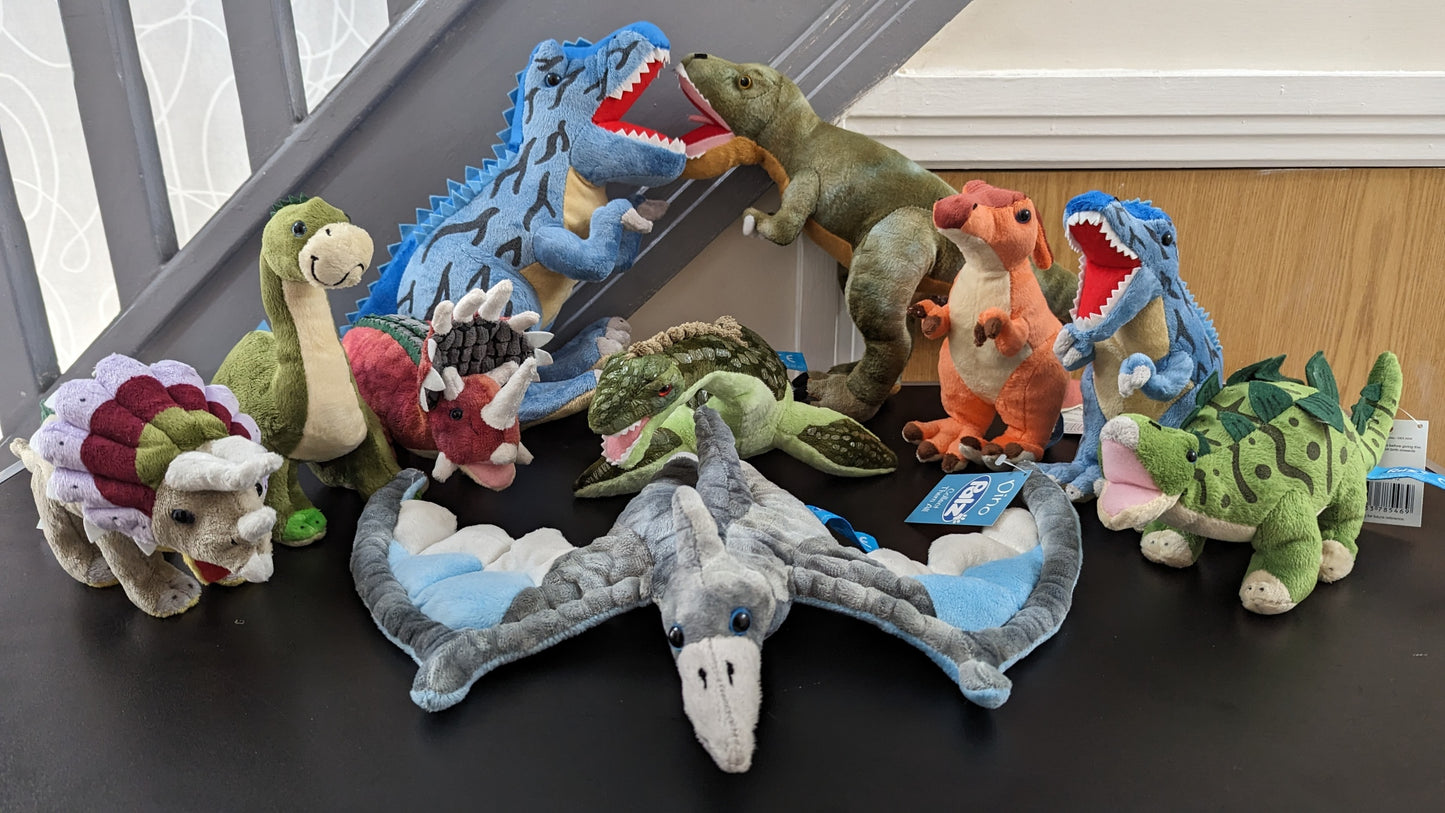 Set of 10 - Dinosaur Plushies
