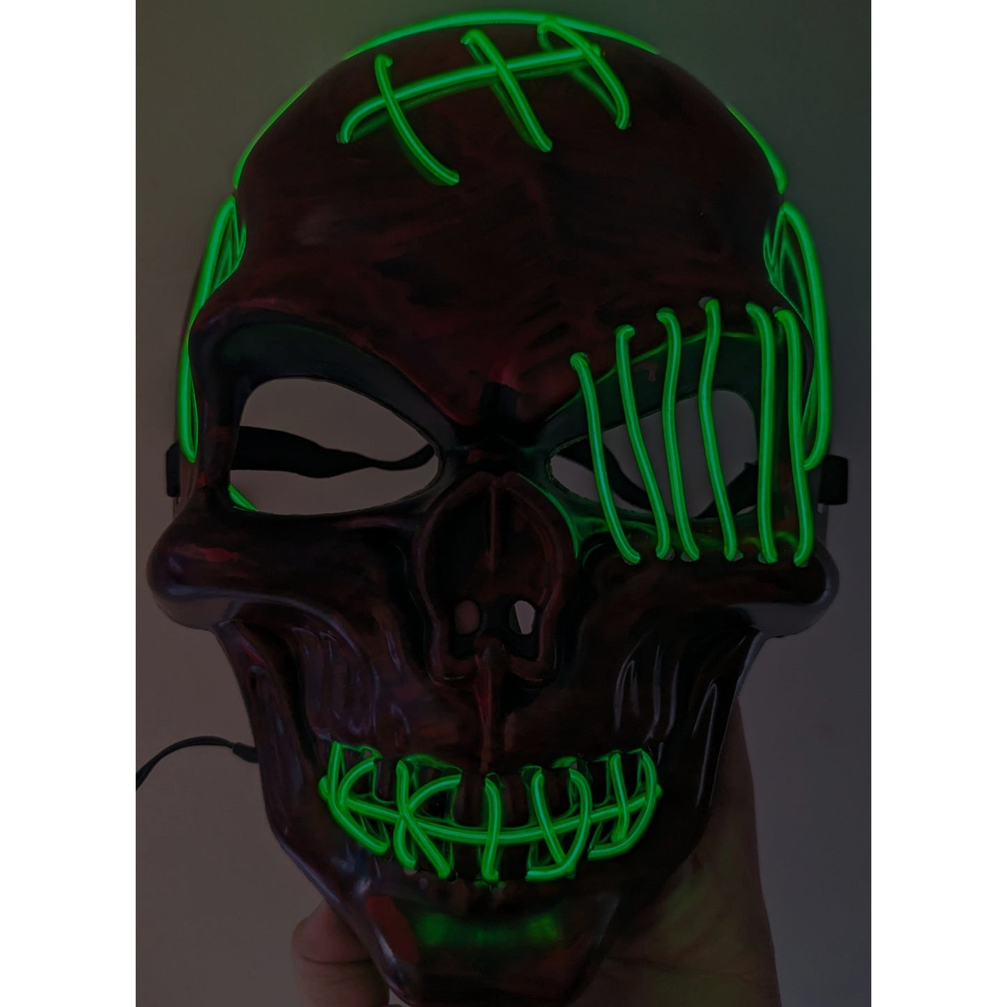 Red Skull Halloween Mask