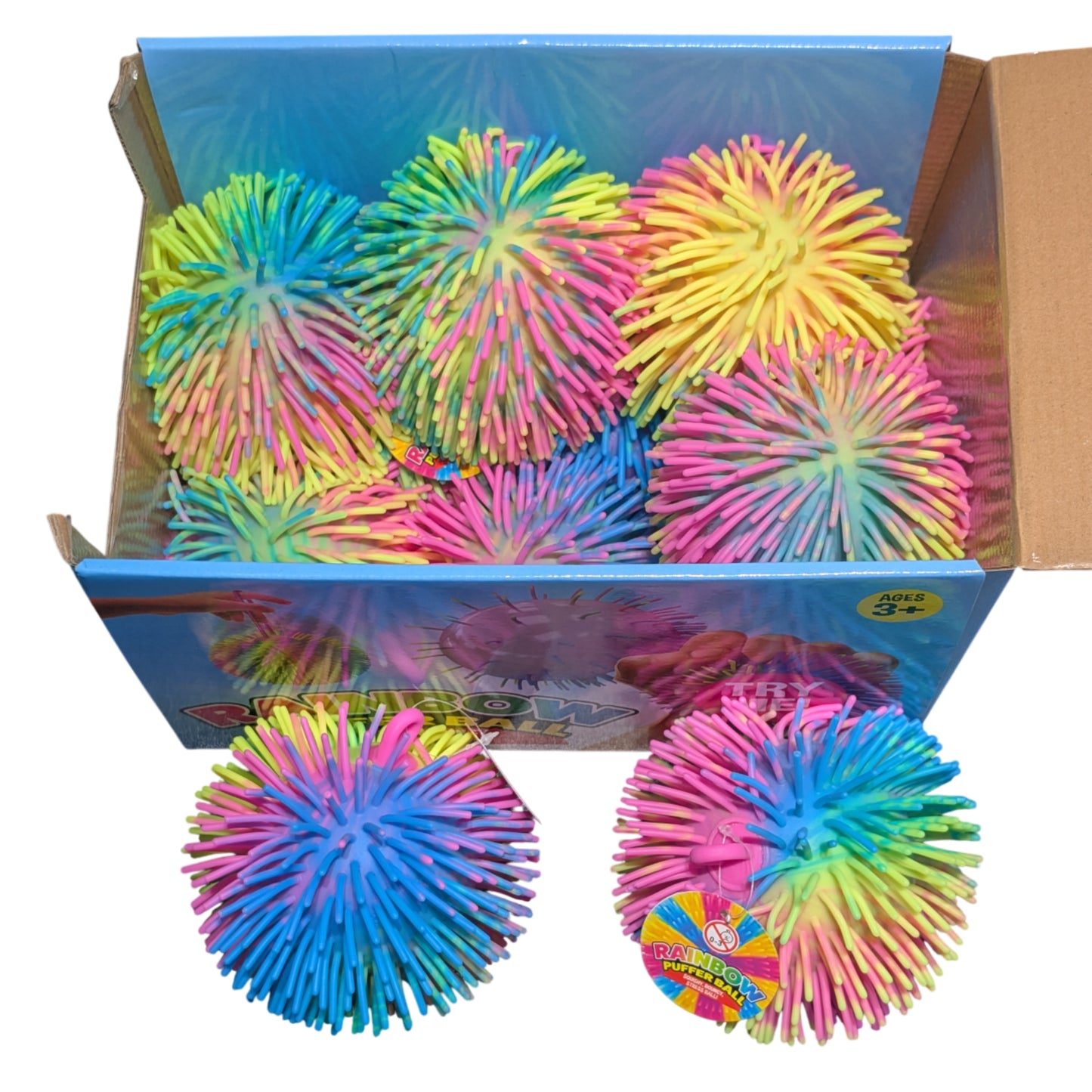 Rainbow Puffer Ball