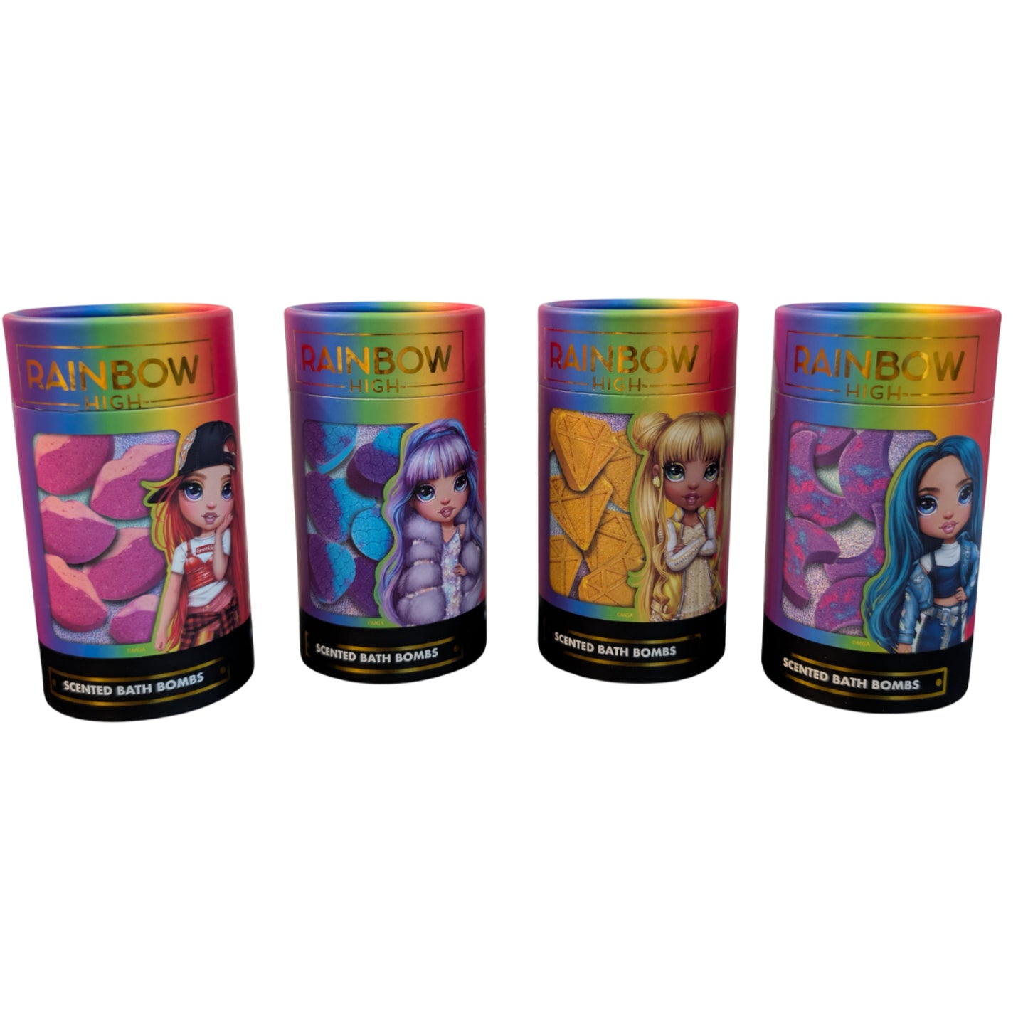 Rainbow High Scented Bath Bomb - Set of 4