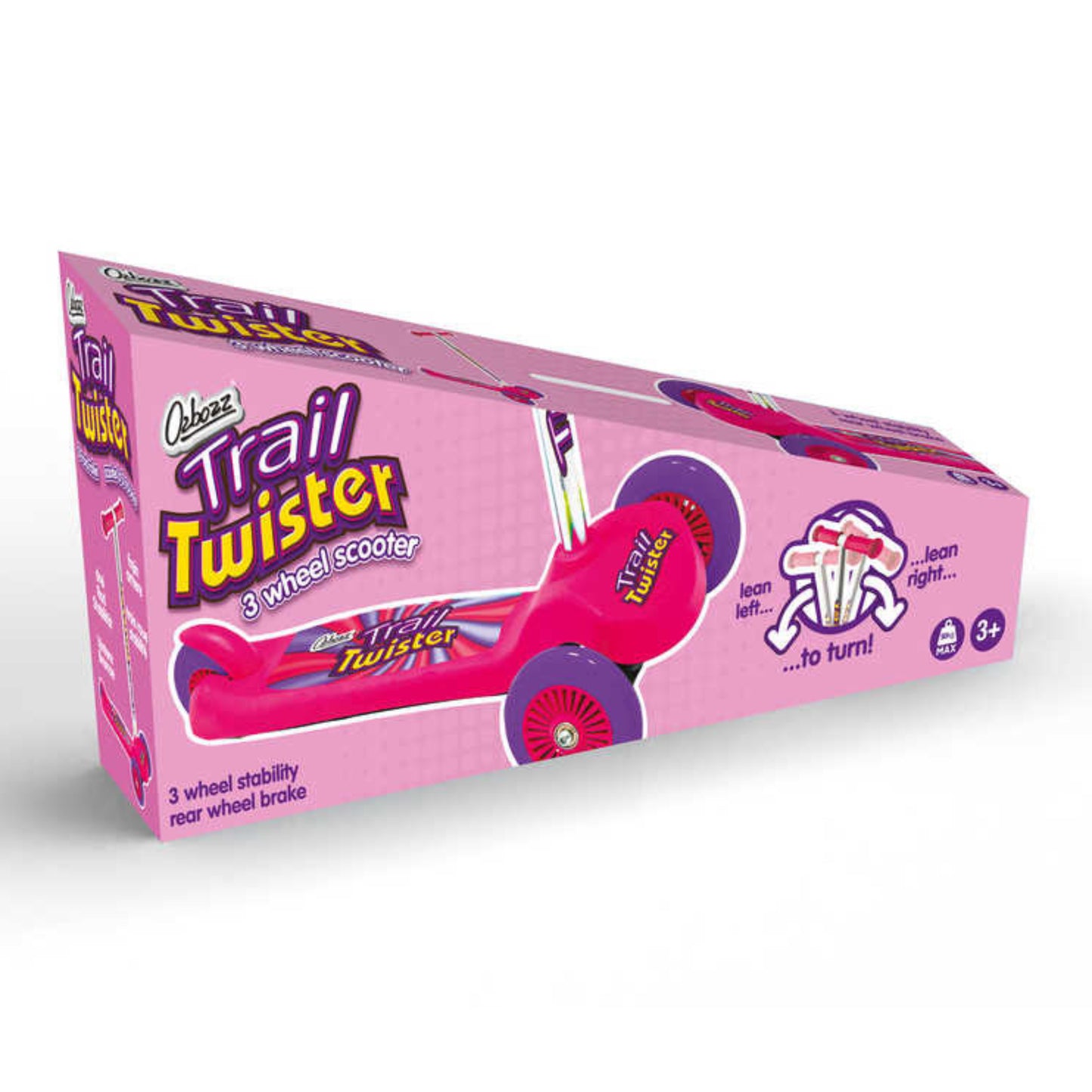 Twist Trailer 3 Wheel scooter Pink