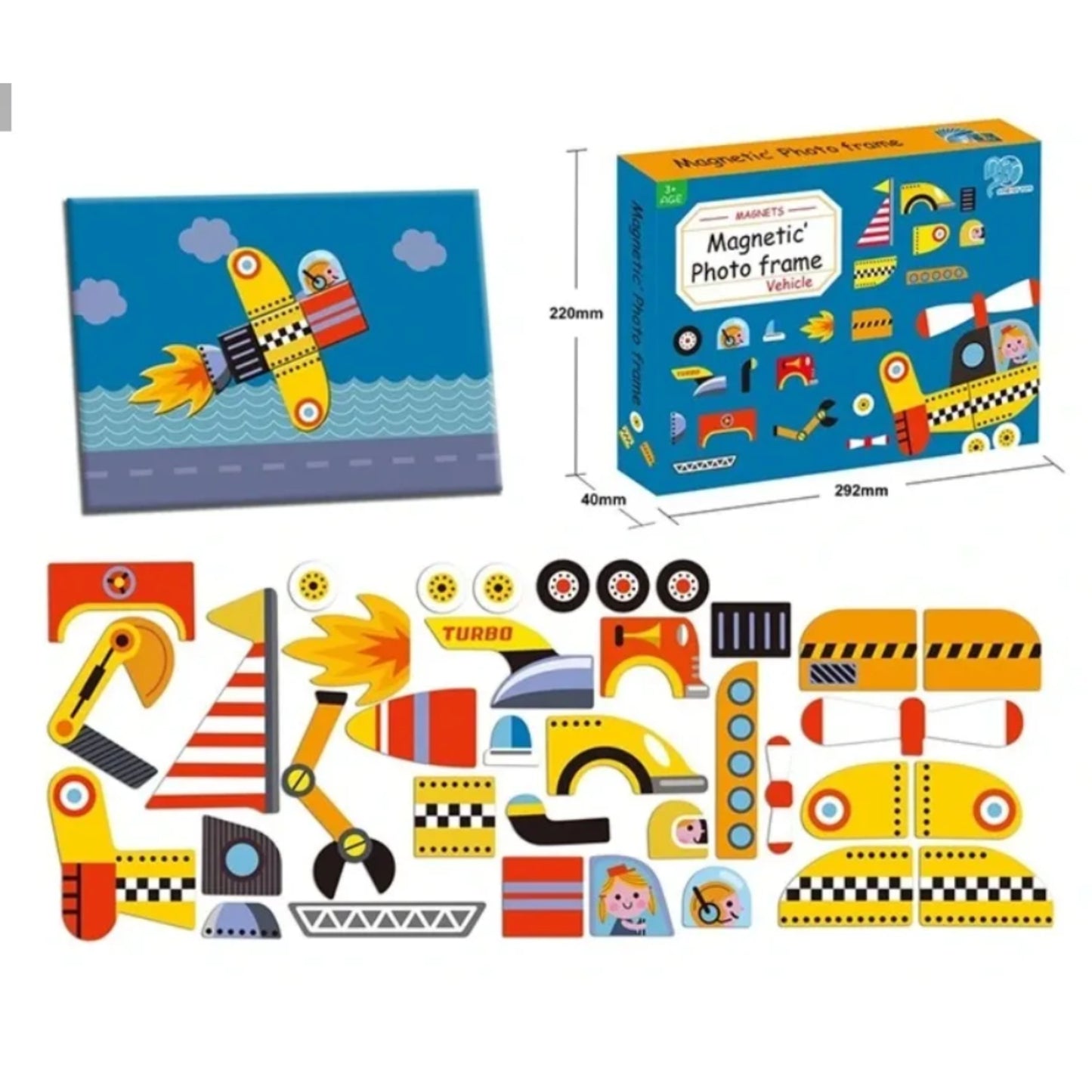 Magnetic Photo Frame Vehicles