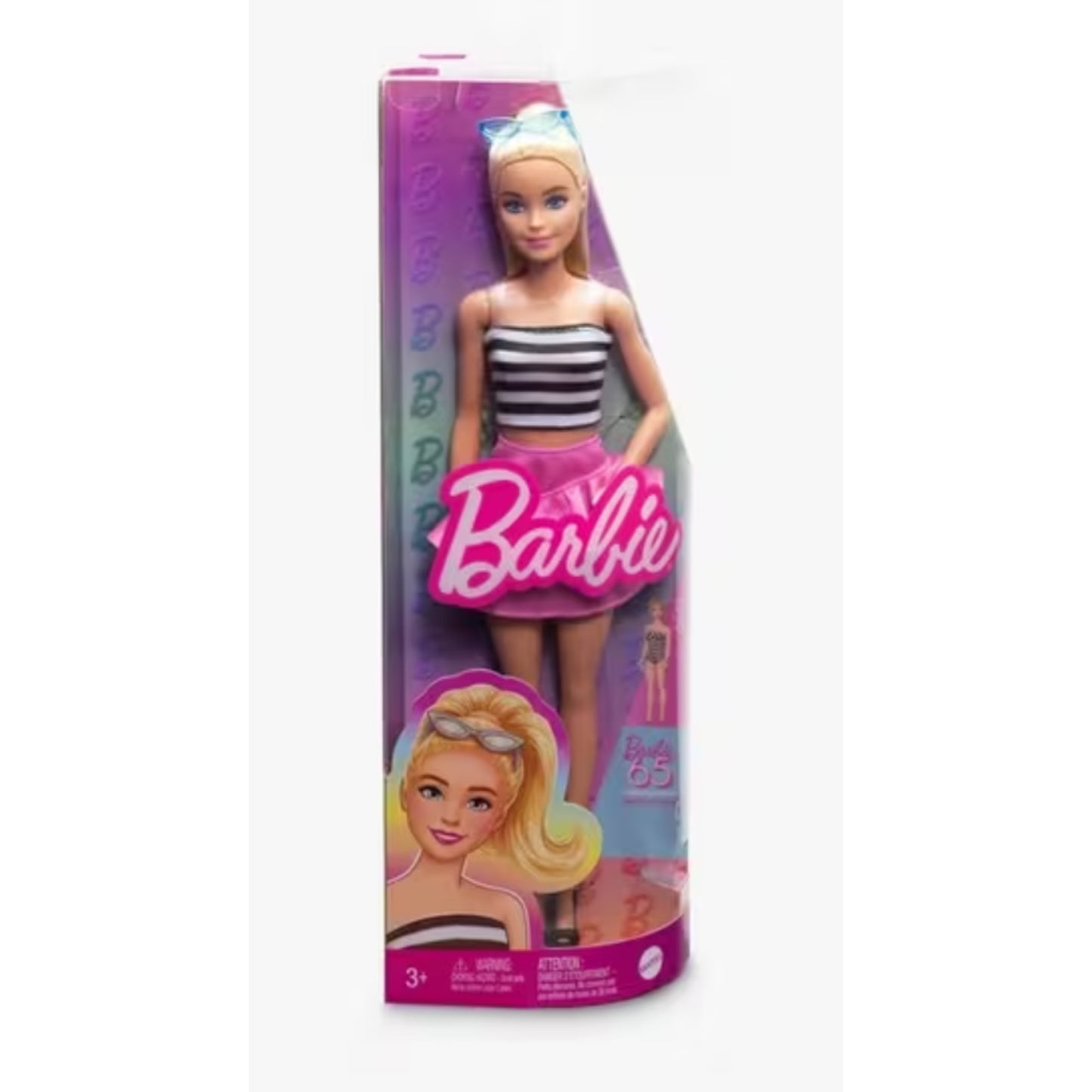 Barbie Fashionistas Doll with Black and White Stripe Shirt