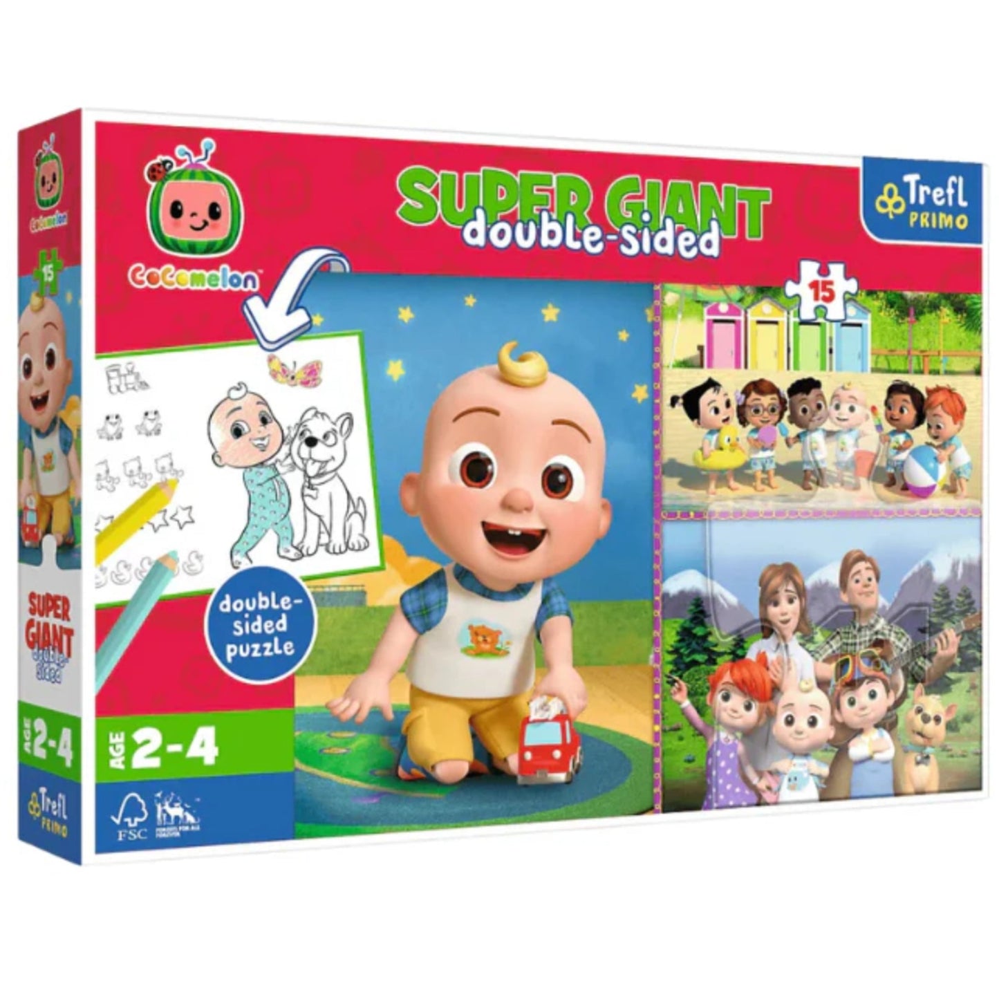 Cocomelon Super Giant Double Sided Puzzle