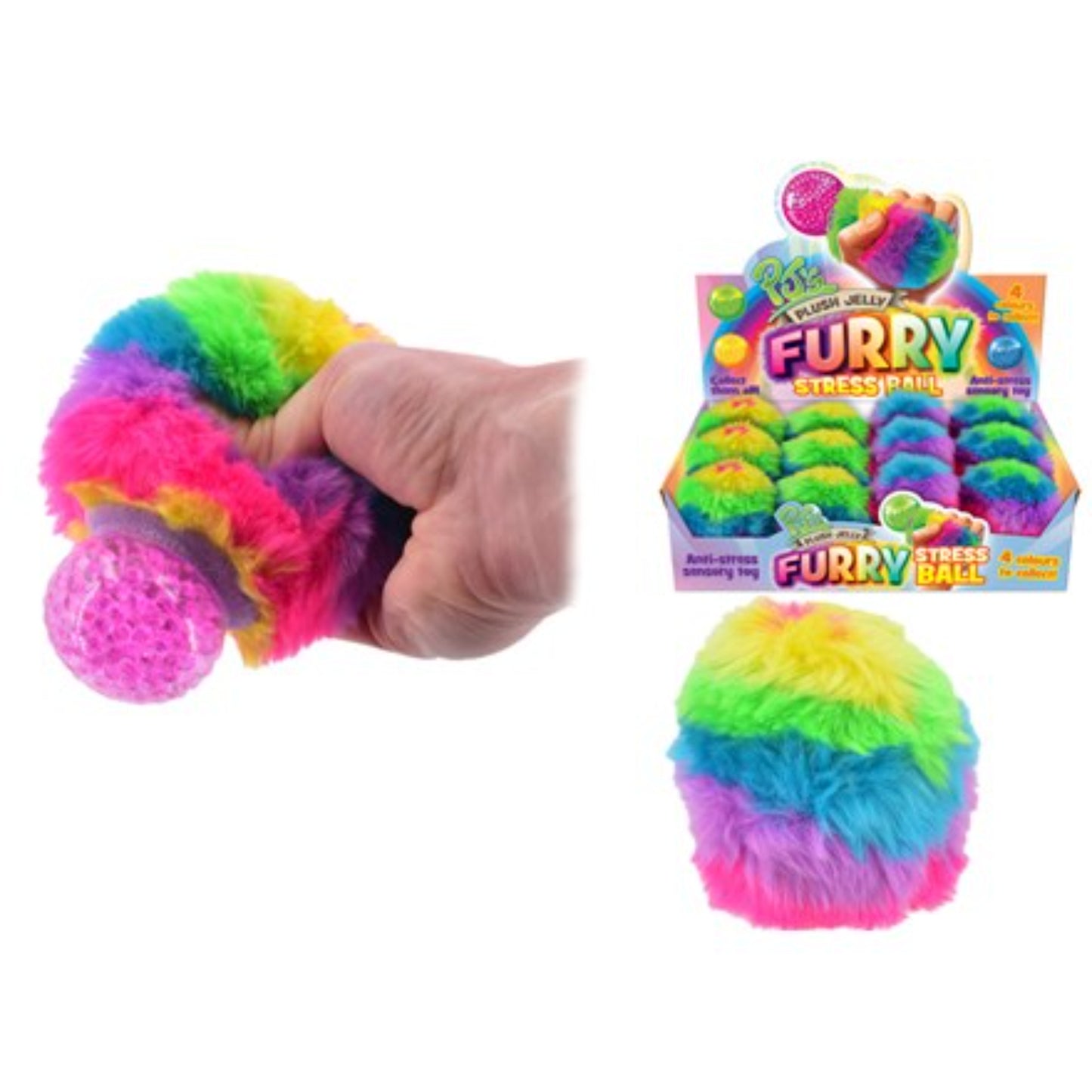 Plush Jelly Furry Stress Balls