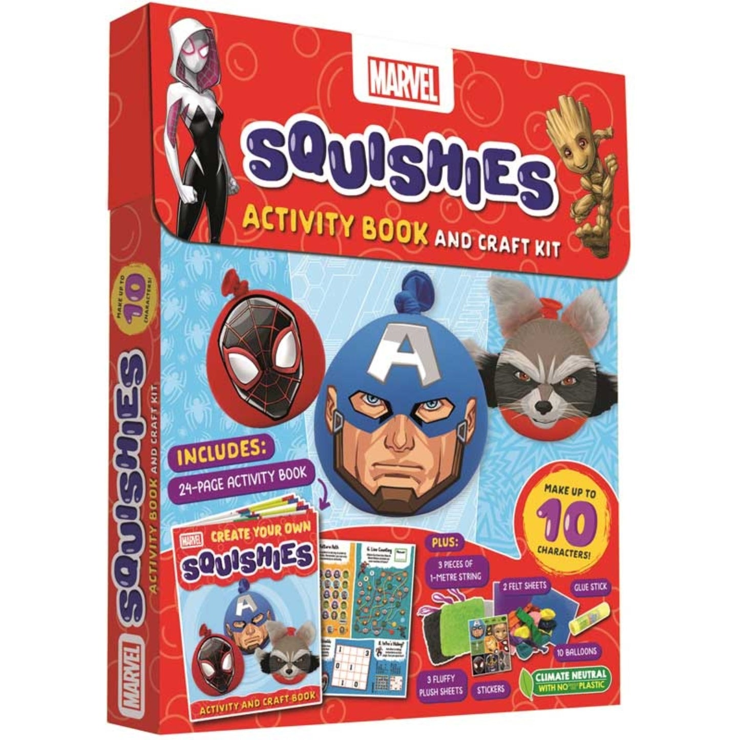 Marvel Squishes Activity Book and Craft Kit