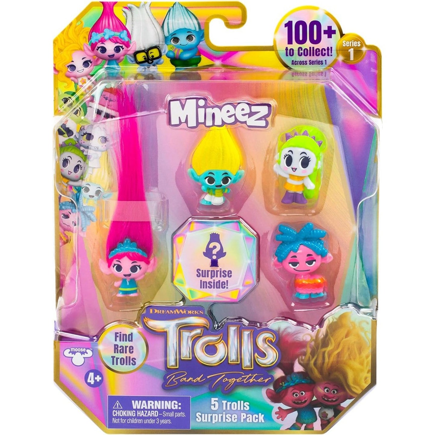 Trolls Mineez 5 Pack - Assorted Designs