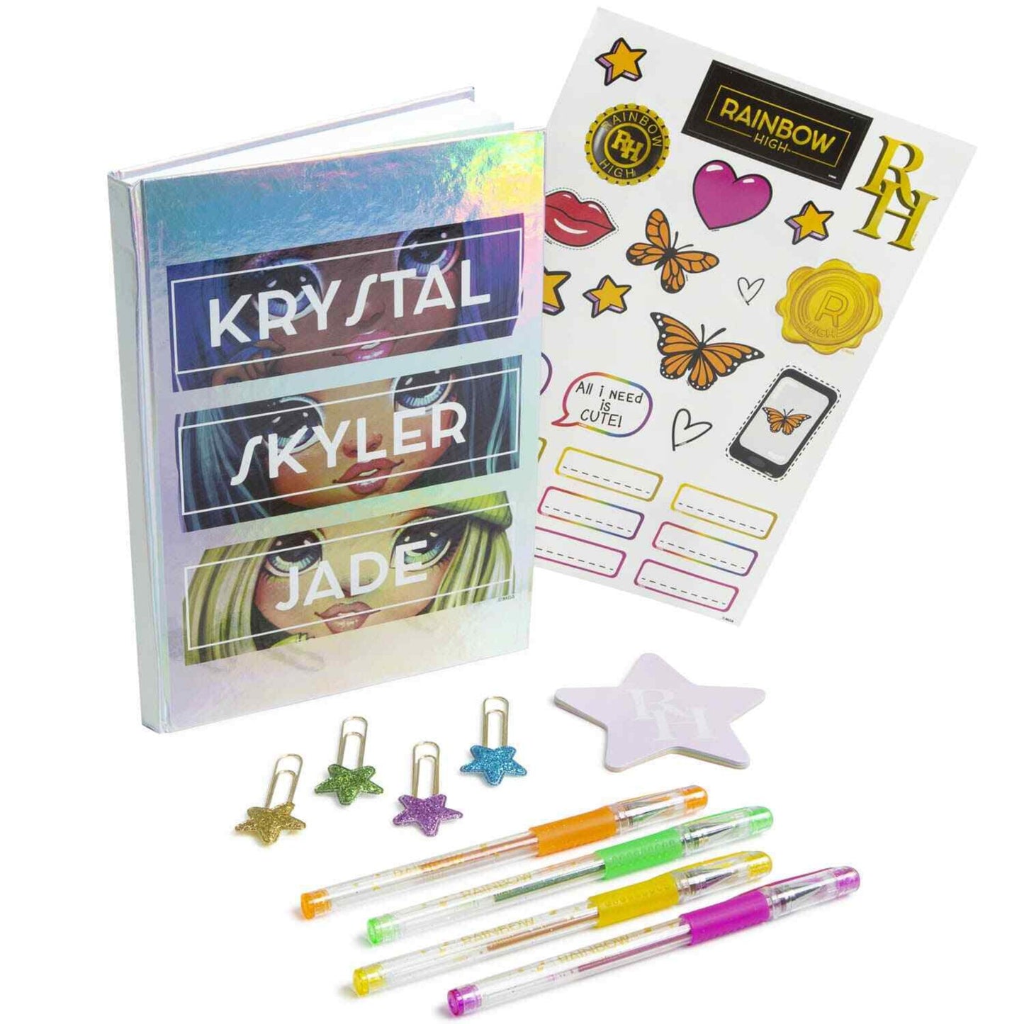 RAINBOW HIGH HOLOGRAPHIC DIARY SET