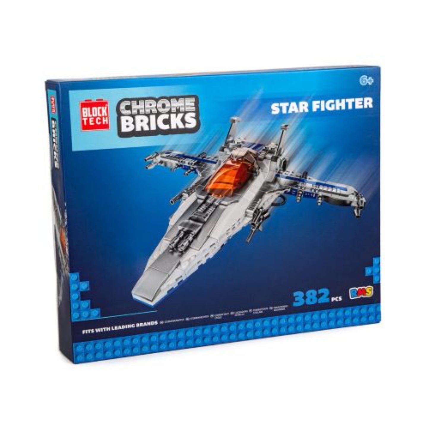 BLOCK TECH CHROME BRICKS STAR FIGHTER