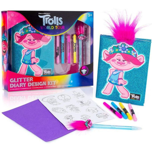 Trolls World Tour Glitter Diary Kit