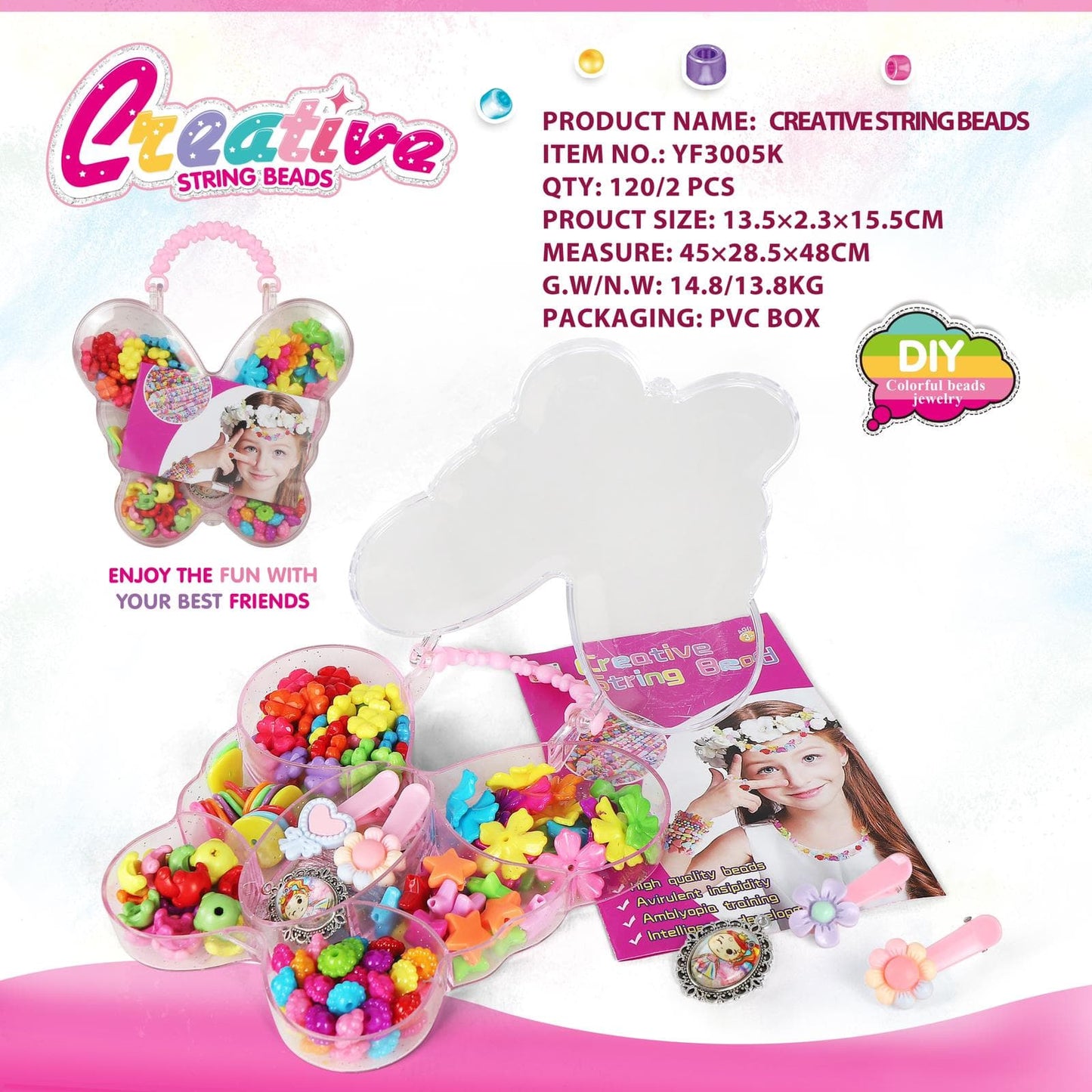 Creative String Beads - Butterfly