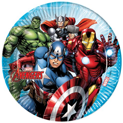 Mighty Avengers Paper Plates - 23cm (8pk)