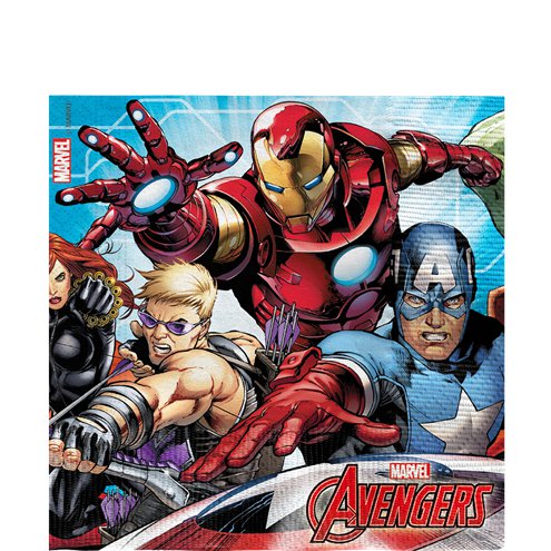 Mighty Avengers Paper Napkins - 33cm (20pk)