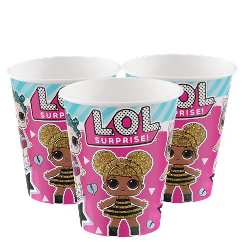 L.O.L Surprise Paper Cups - 256ml (8pk)