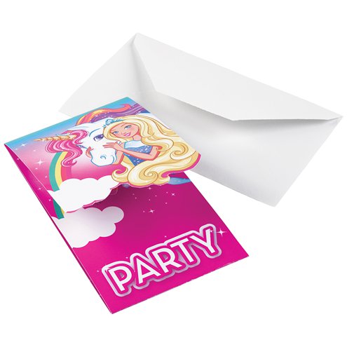 Barbie Dreamtopia Party Invitations (8pk)