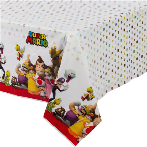 Super Mario Plastic Table Cover - 1.4m x 2.4m