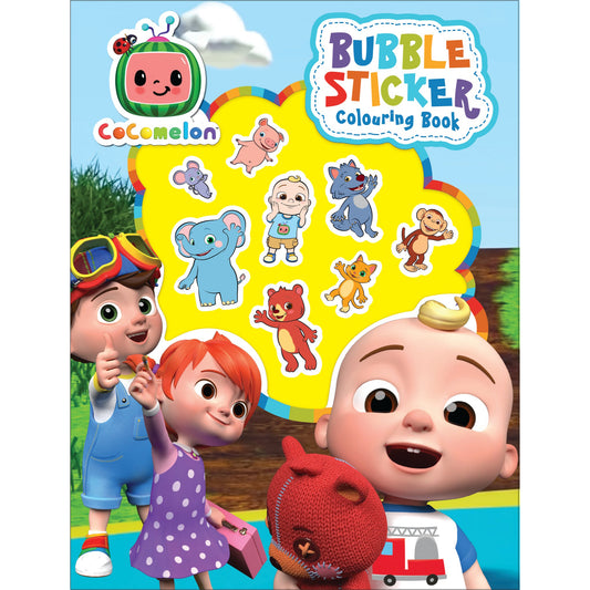 Cocomelon Bubble Sticker Colouring Book