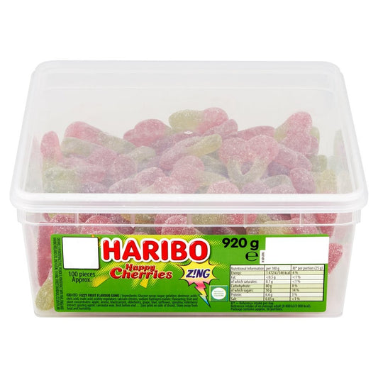 Haribo Fizzy Happy Cherries - 920g Tub